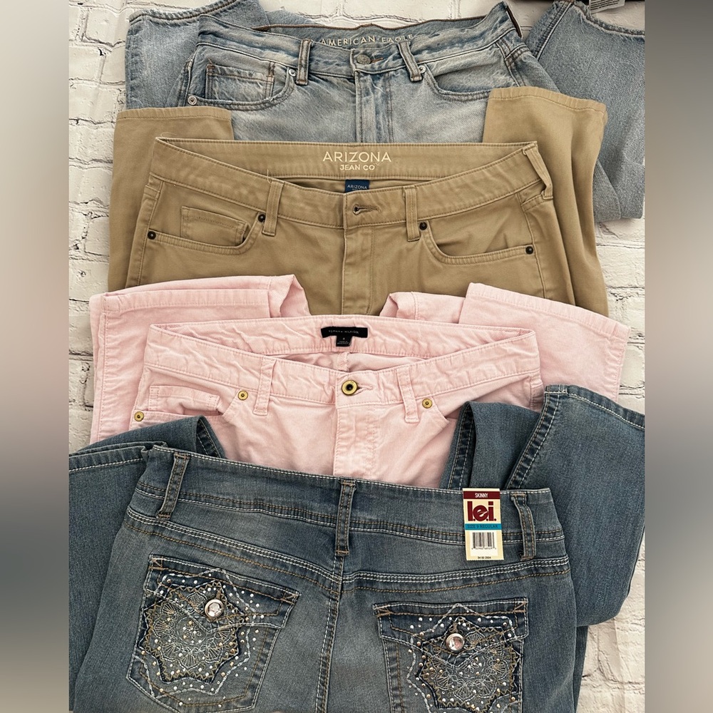 Clear out Bundle of 4 skinny to Straight Leg Jeans from my closet